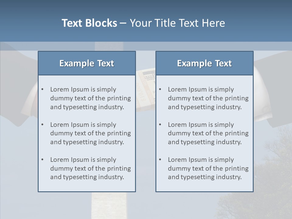 Sharing Hold Two PowerPoint Template