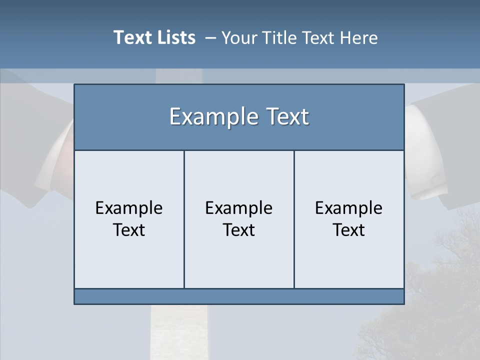 Sharing Hold Two PowerPoint Template