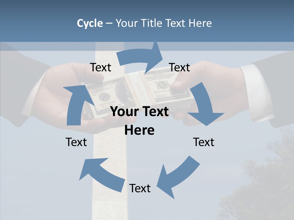 Sharing Hold Two PowerPoint Template