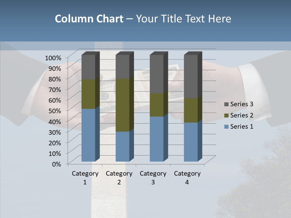 Sharing Hold Two PowerPoint Template