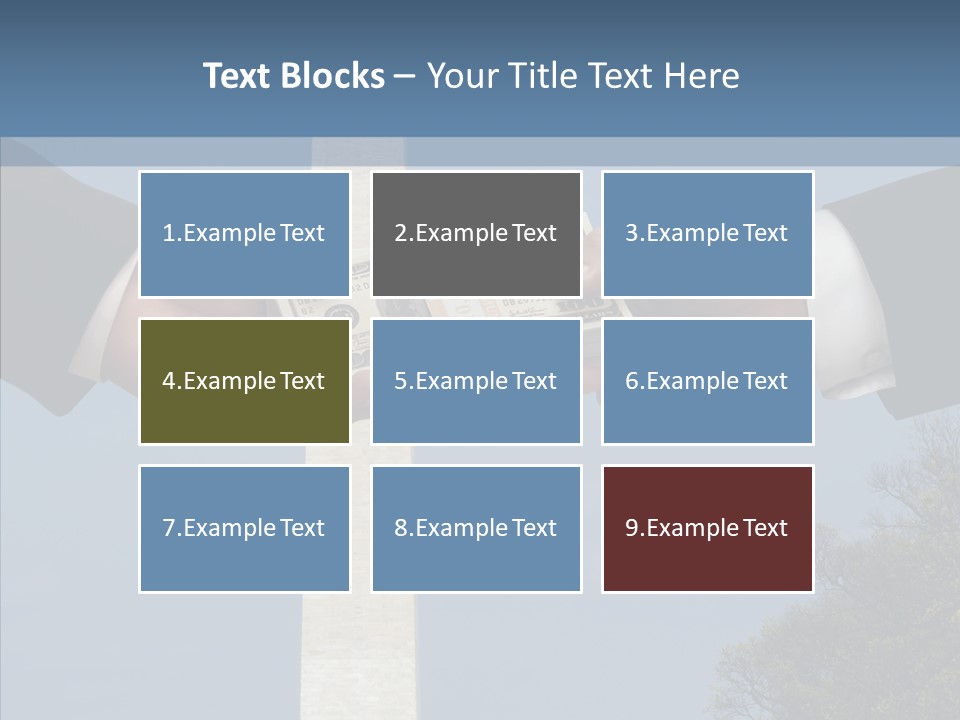 Sharing Hold Two PowerPoint Template