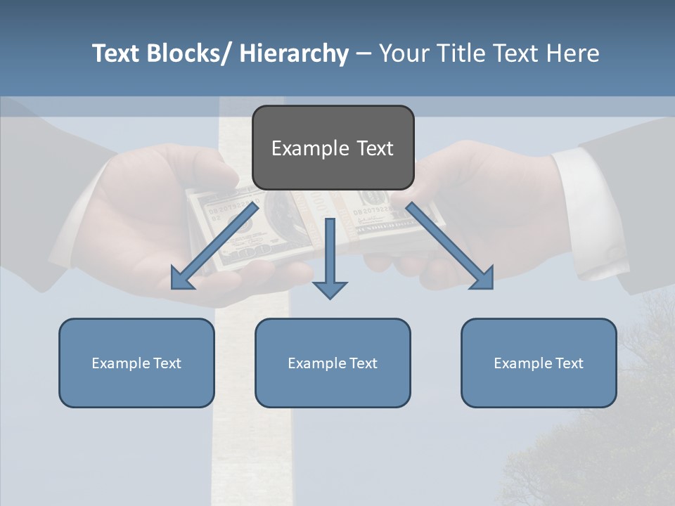 Sharing Hold Two PowerPoint Template