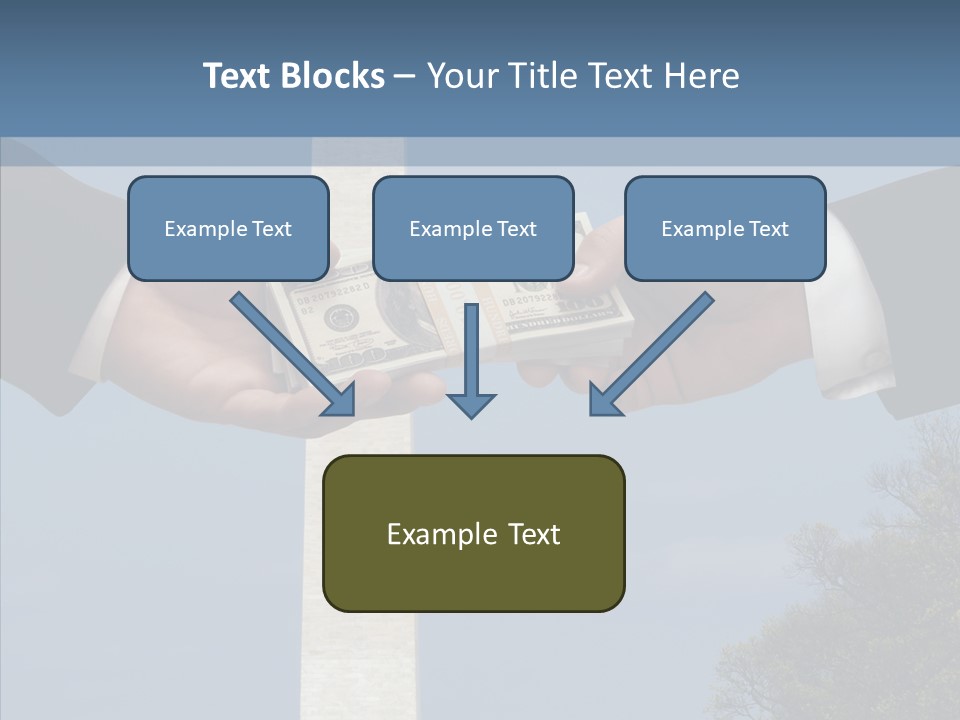 Sharing Hold Two PowerPoint Template