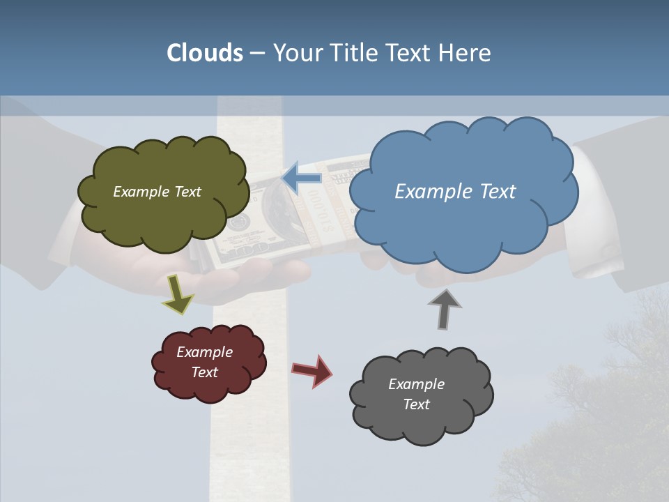 Sharing Hold Two PowerPoint Template