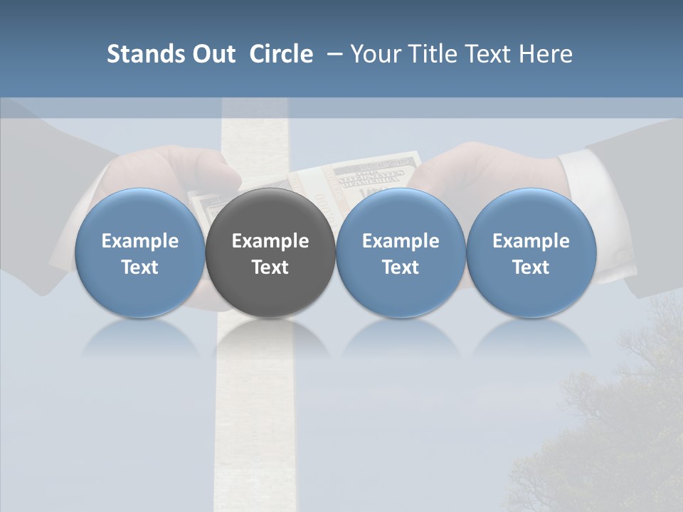 Sharing Hold Two PowerPoint Template