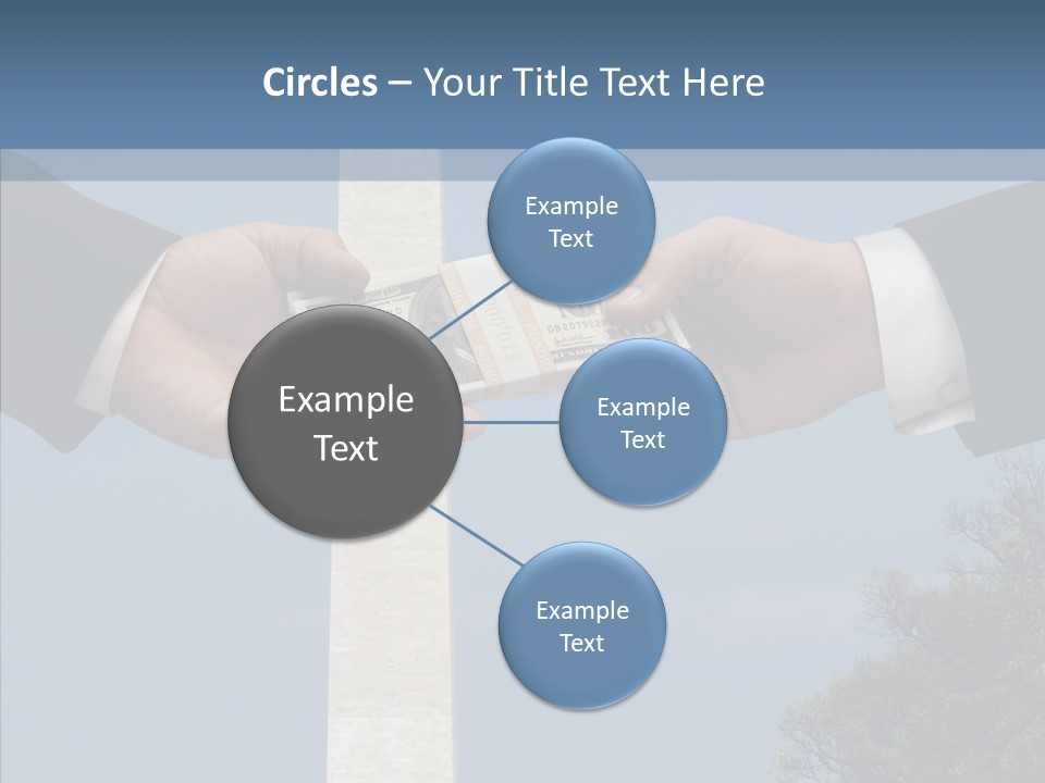 Sharing Hold Two PowerPoint Template
