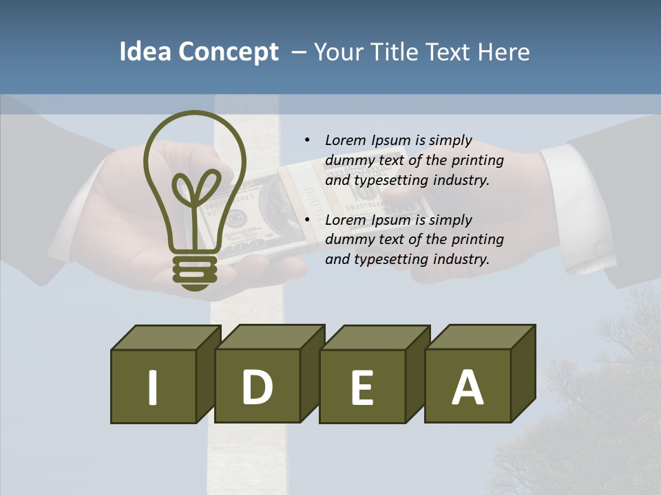 Sharing Hold Two PowerPoint Template