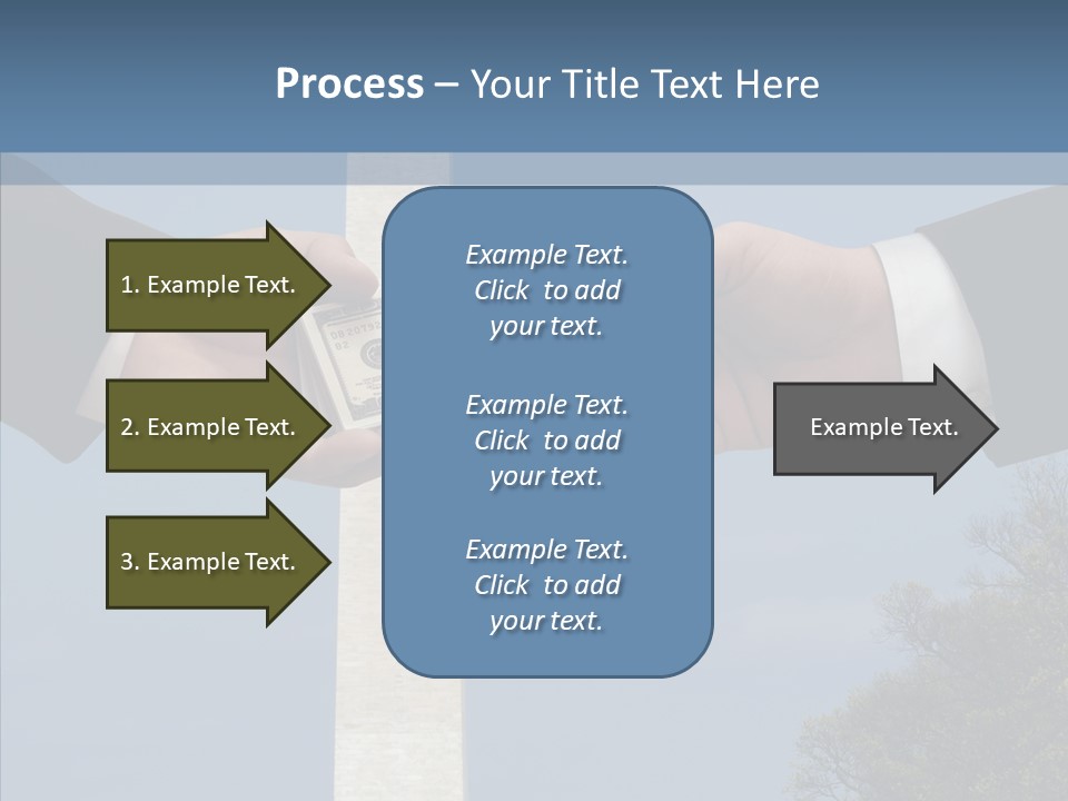 Sharing Hold Two PowerPoint Template