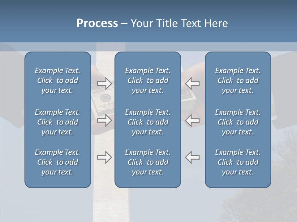 Sharing Hold Two PowerPoint Template