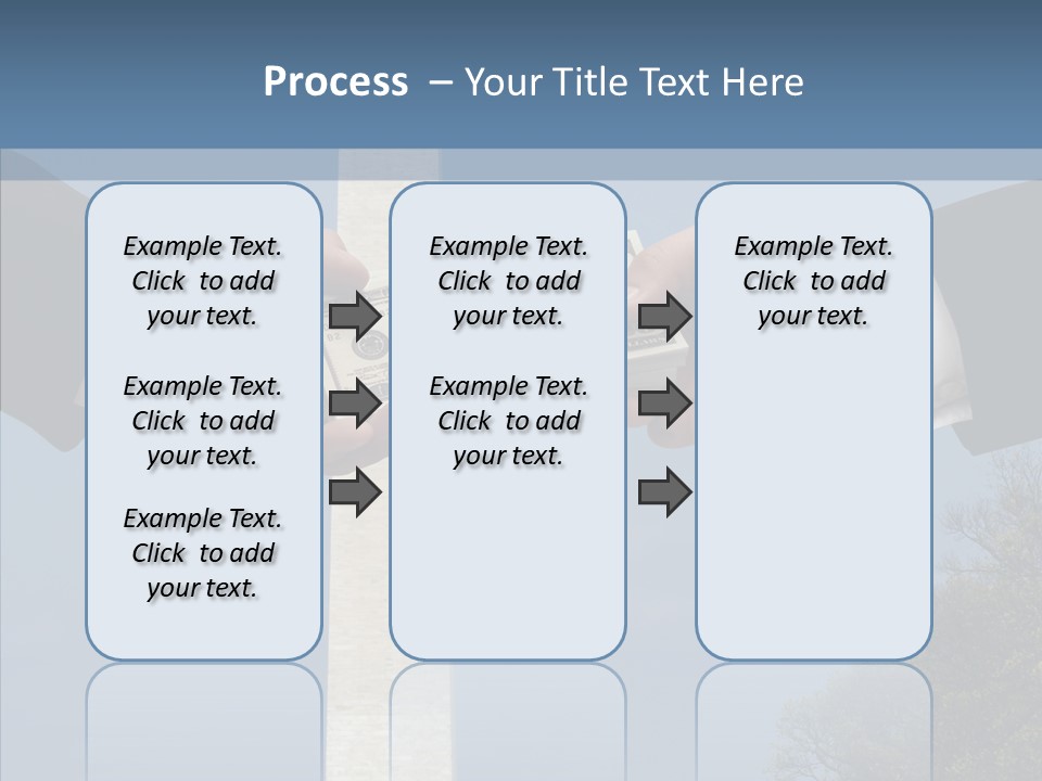 Sharing Hold Two PowerPoint Template