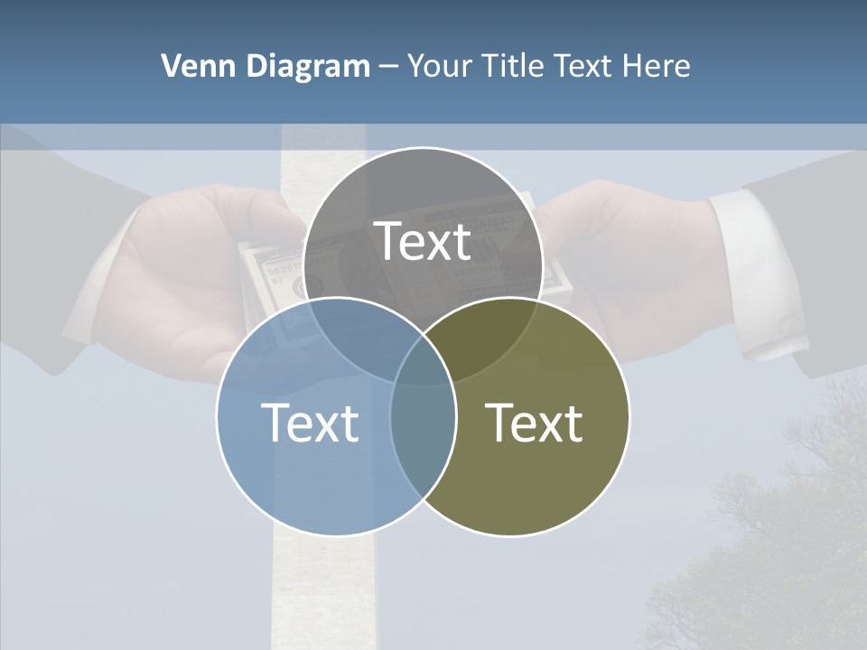 Sharing Hold Two PowerPoint Template