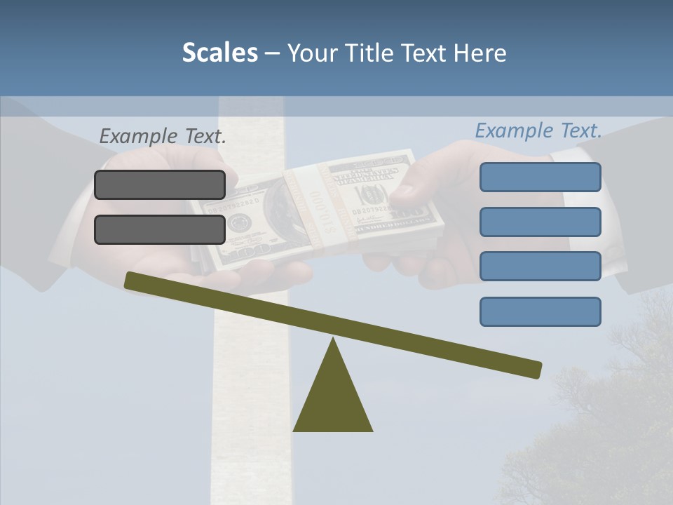Sharing Hold Two PowerPoint Template