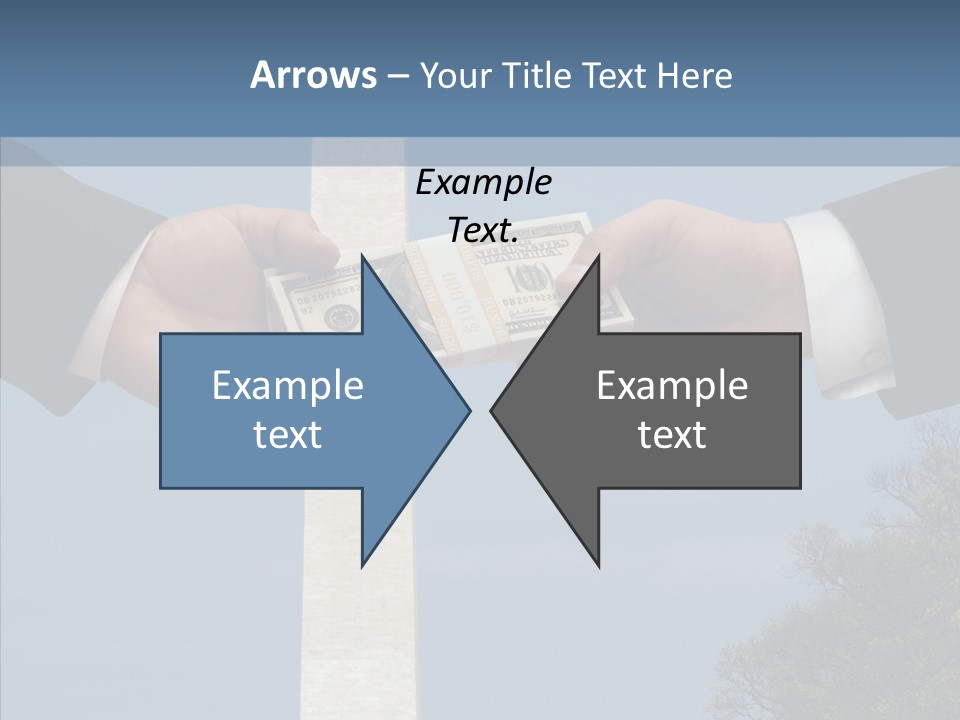 Sharing Hold Two PowerPoint Template