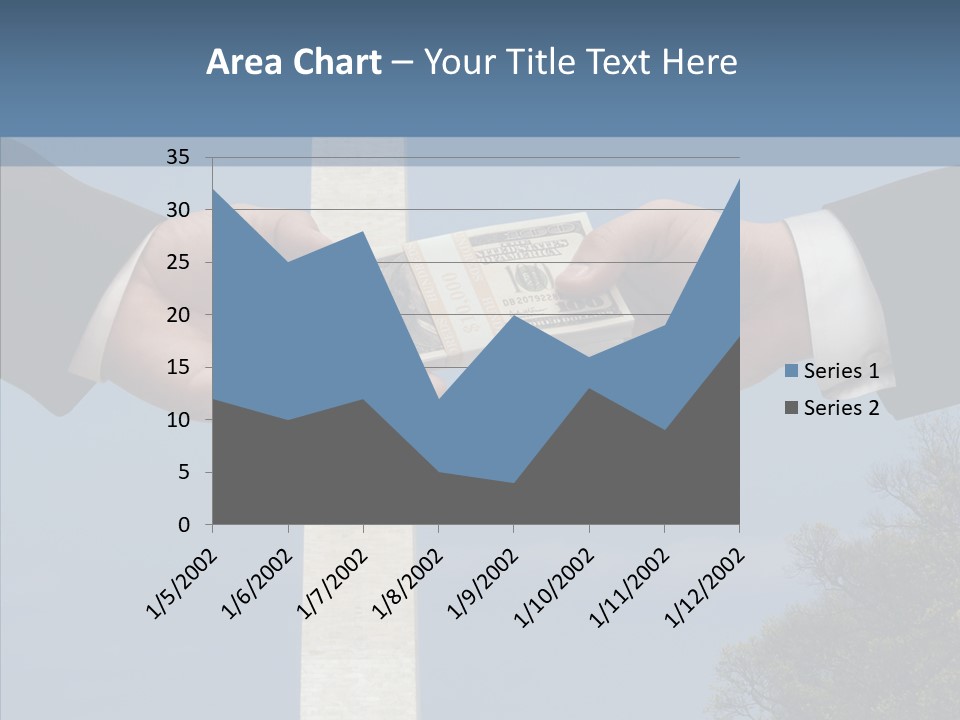 Sharing Hold Two PowerPoint Template