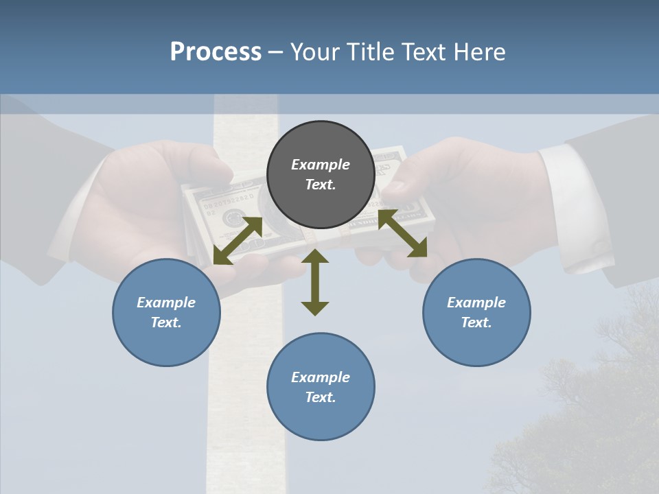 Sharing Hold Two PowerPoint Template