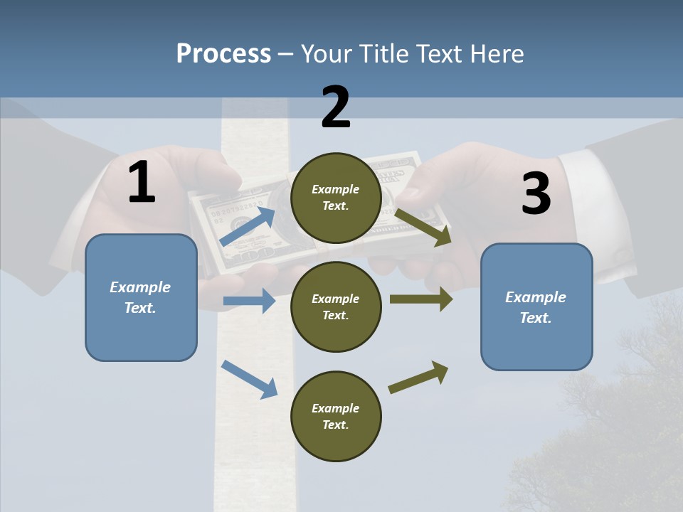Sharing Hold Two PowerPoint Template