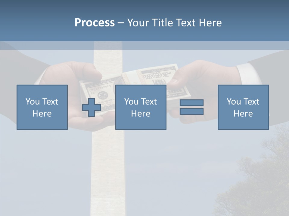 Sharing Hold Two PowerPoint Template
