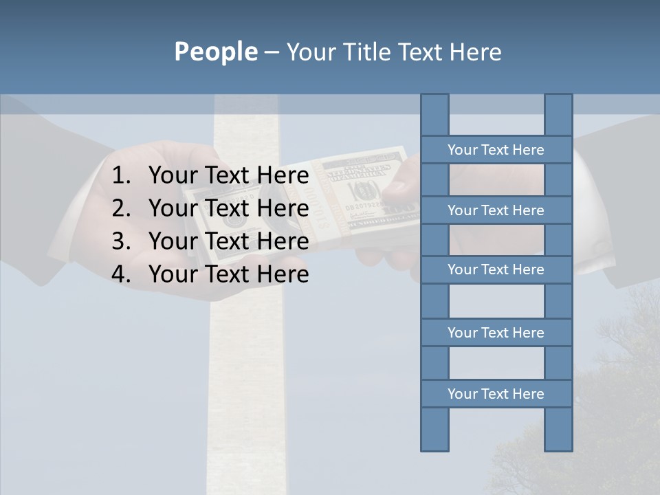 Sharing Hold Two PowerPoint Template