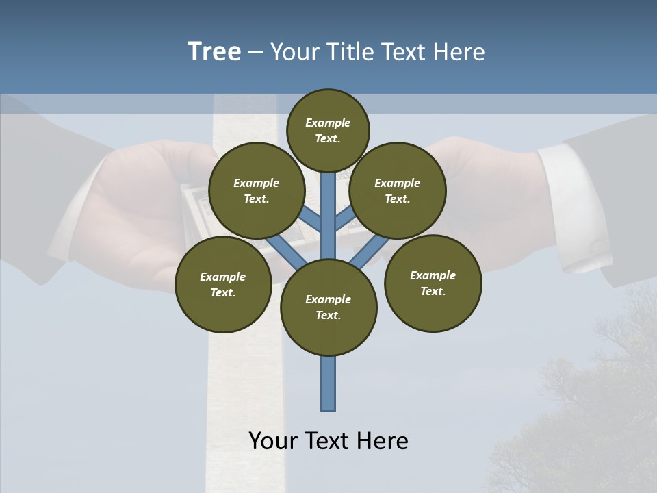 Sharing Hold Two PowerPoint Template