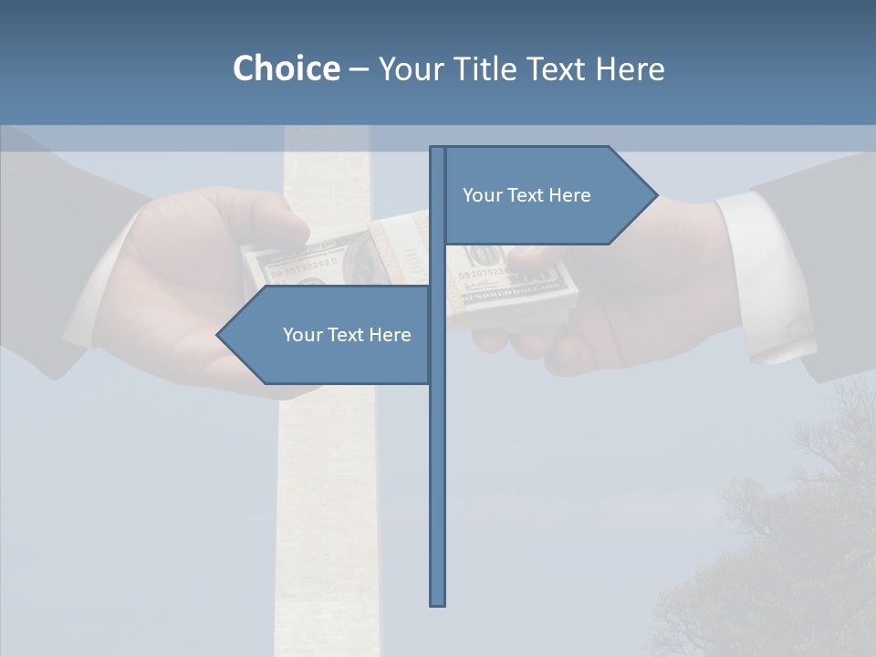 Sharing Hold Two PowerPoint Template
