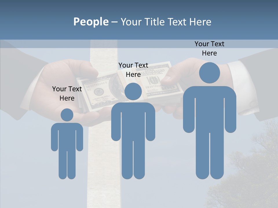 Sharing Hold Two PowerPoint Template