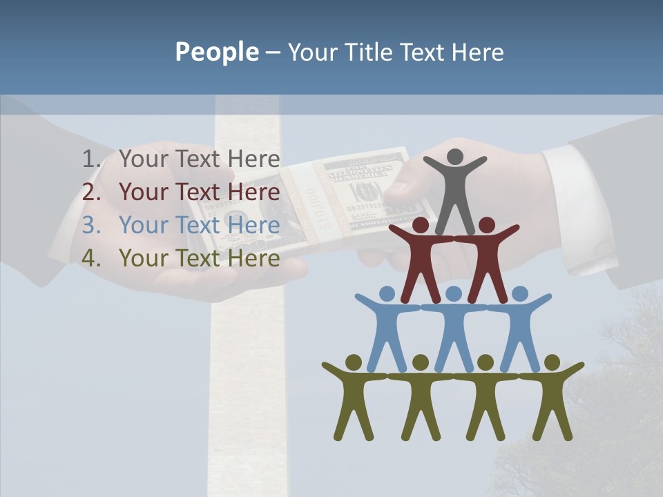 Sharing Hold Two PowerPoint Template