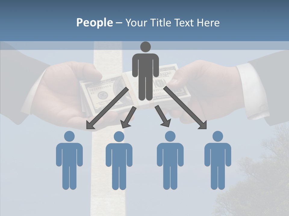 Sharing Hold Two PowerPoint Template