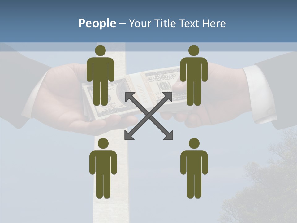 Sharing Hold Two PowerPoint Template