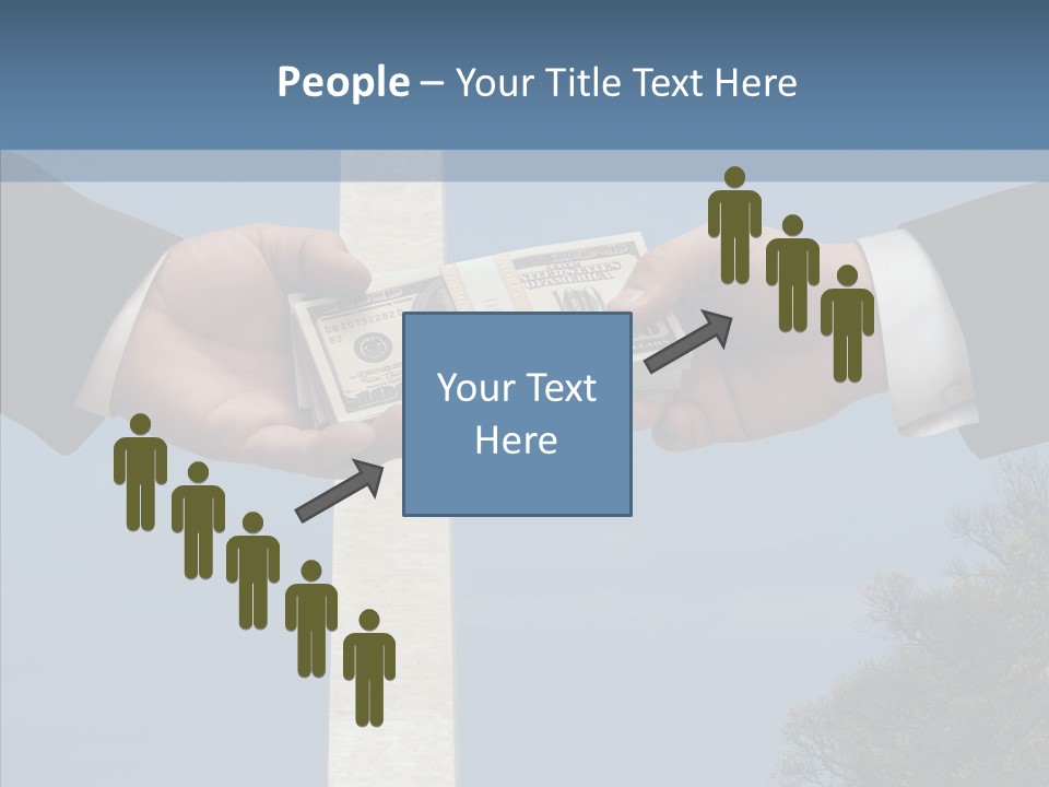 Sharing Hold Two PowerPoint Template