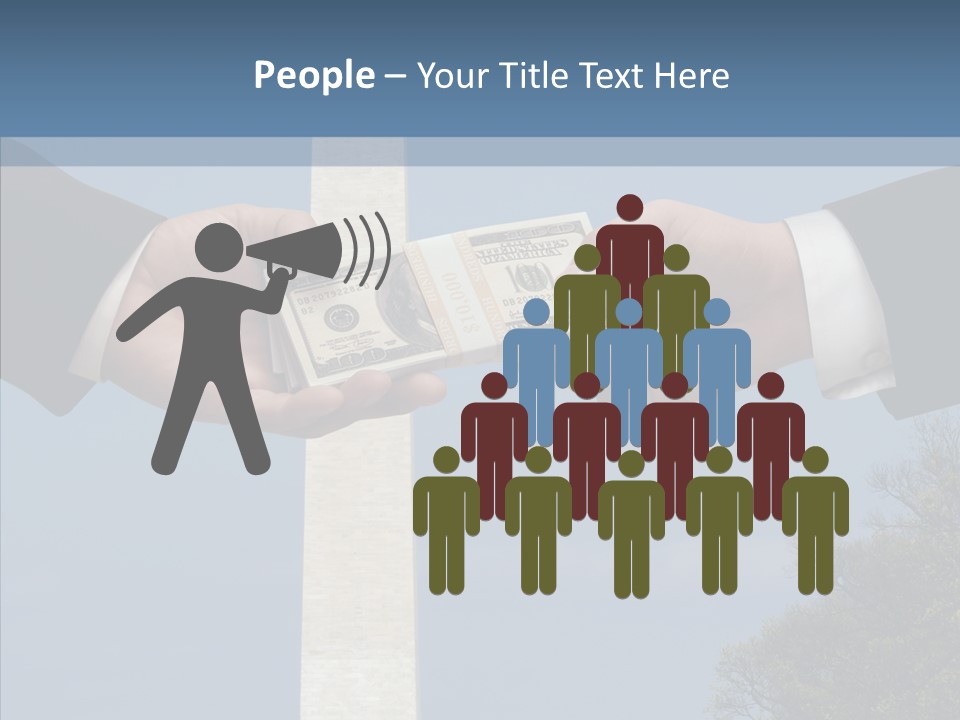 Sharing Hold Two PowerPoint Template