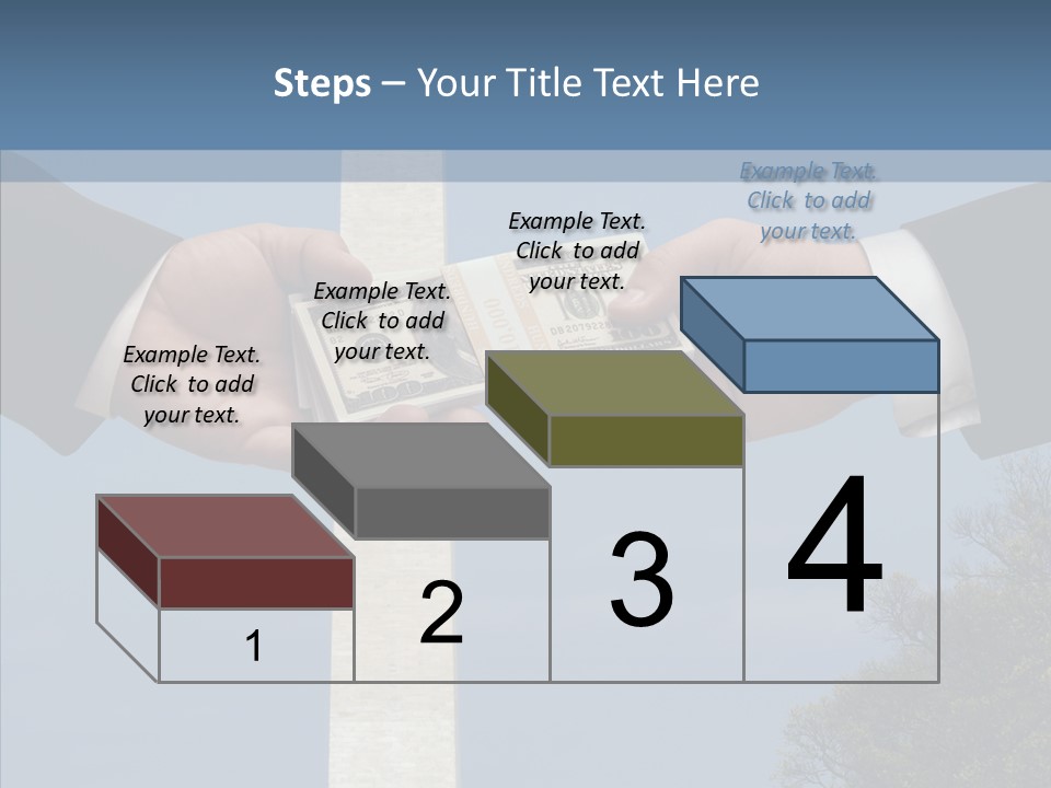 Sharing Hold Two PowerPoint Template