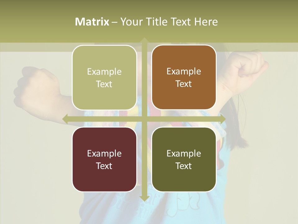 Young Finger White Background PowerPoint Template