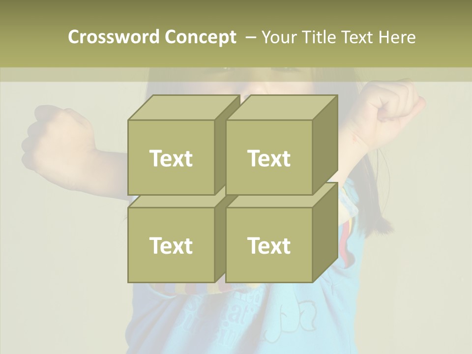 Young Finger White Background PowerPoint Template