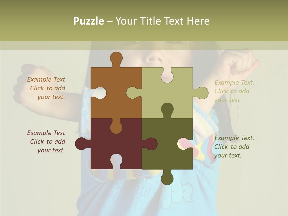 Young Finger White Background PowerPoint Template