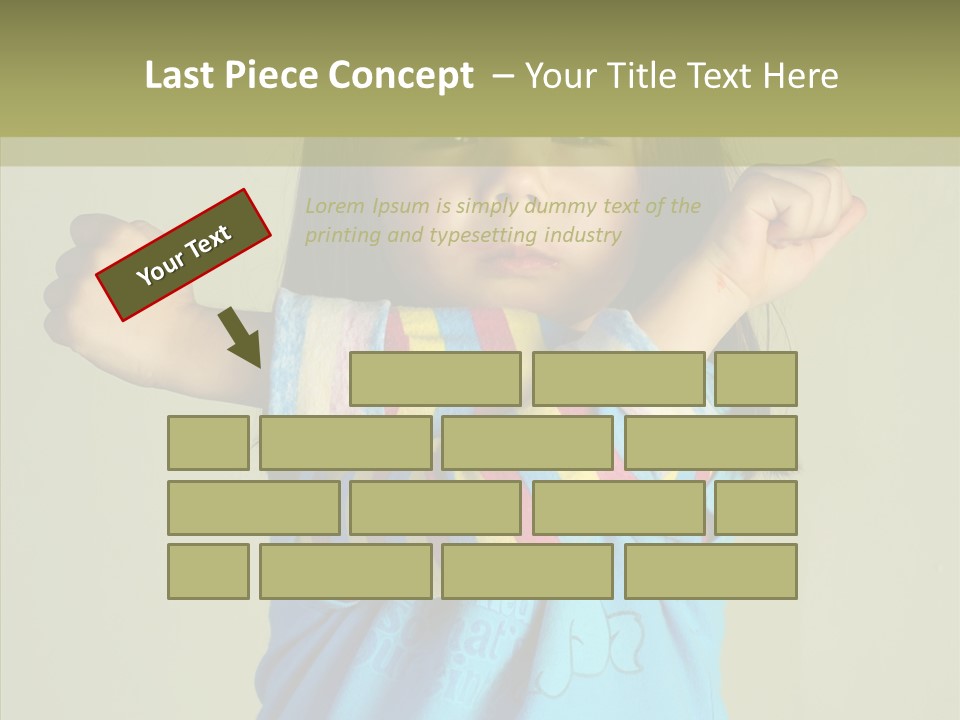 Young Finger White Background PowerPoint Template