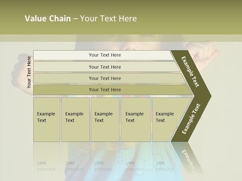Young Finger White Background PowerPoint Template