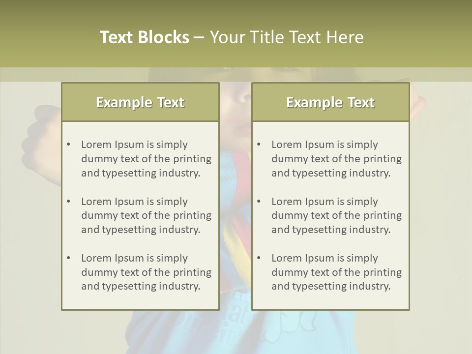 Young Finger White Background PowerPoint Template