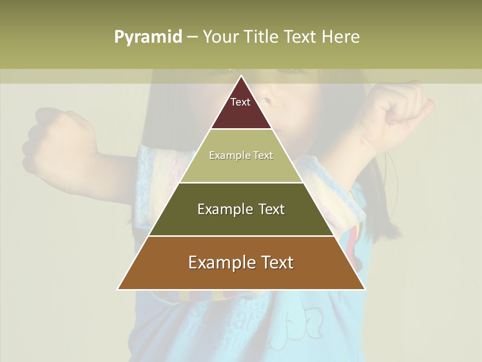 Young Finger White Background PowerPoint Template