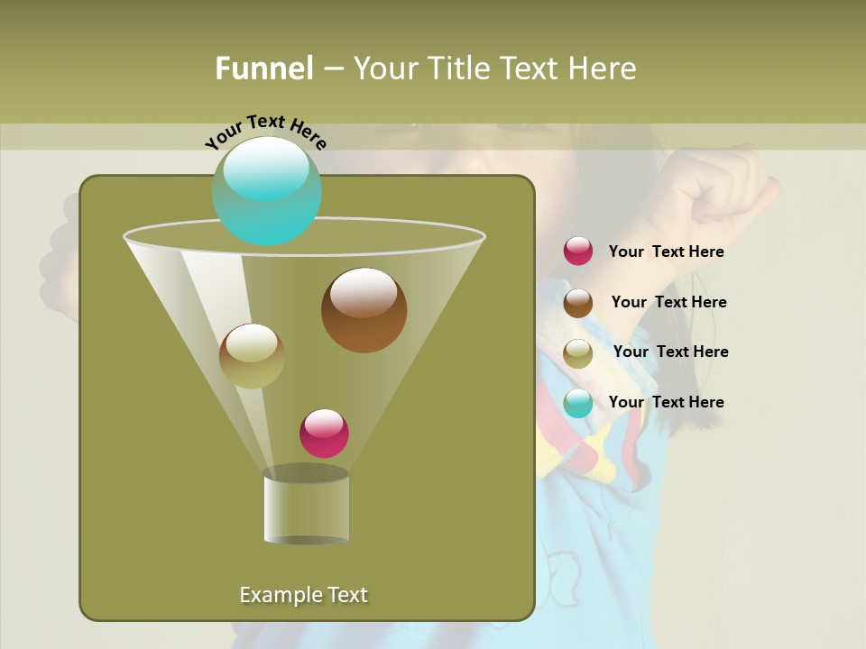 Young Finger White Background PowerPoint Template