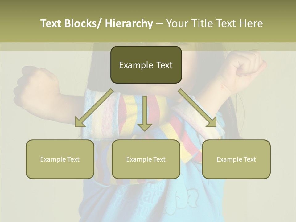 Young Finger White Background PowerPoint Template