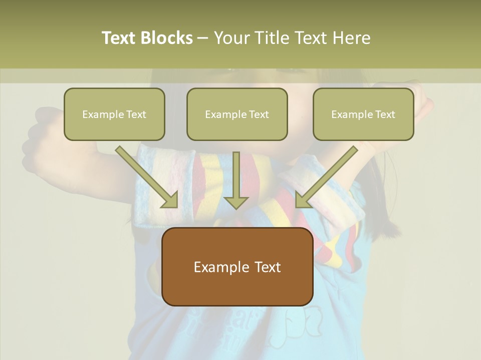 Young Finger White Background PowerPoint Template