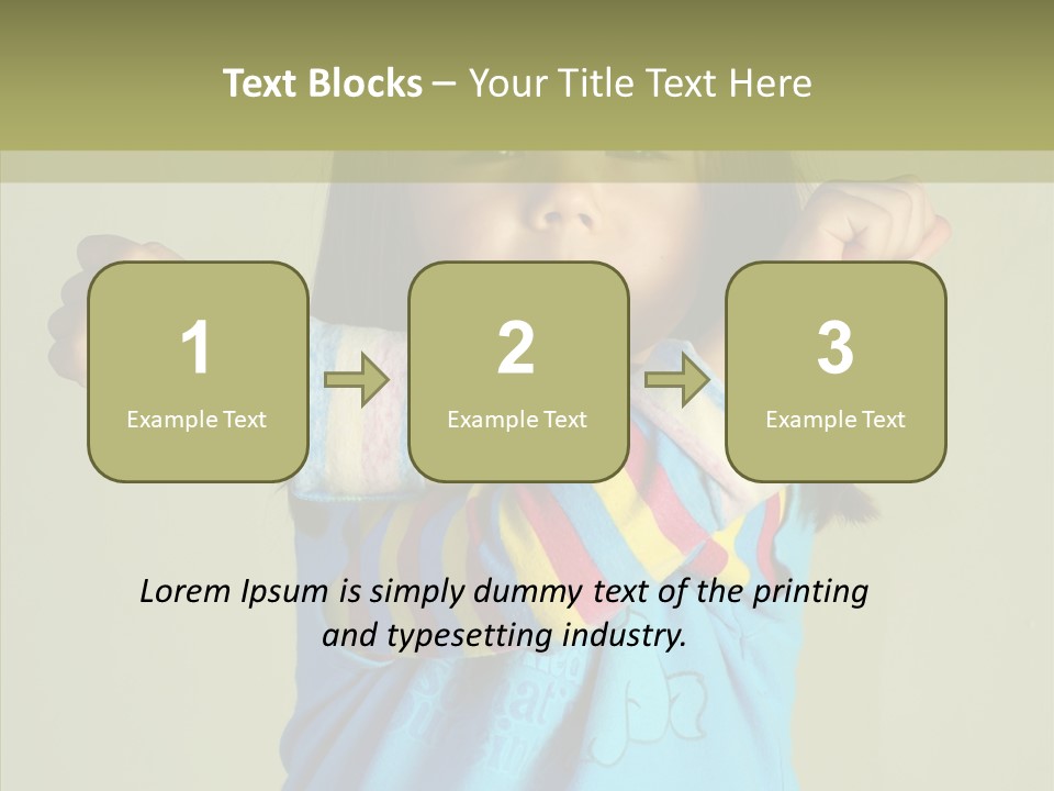 Young Finger White Background PowerPoint Template