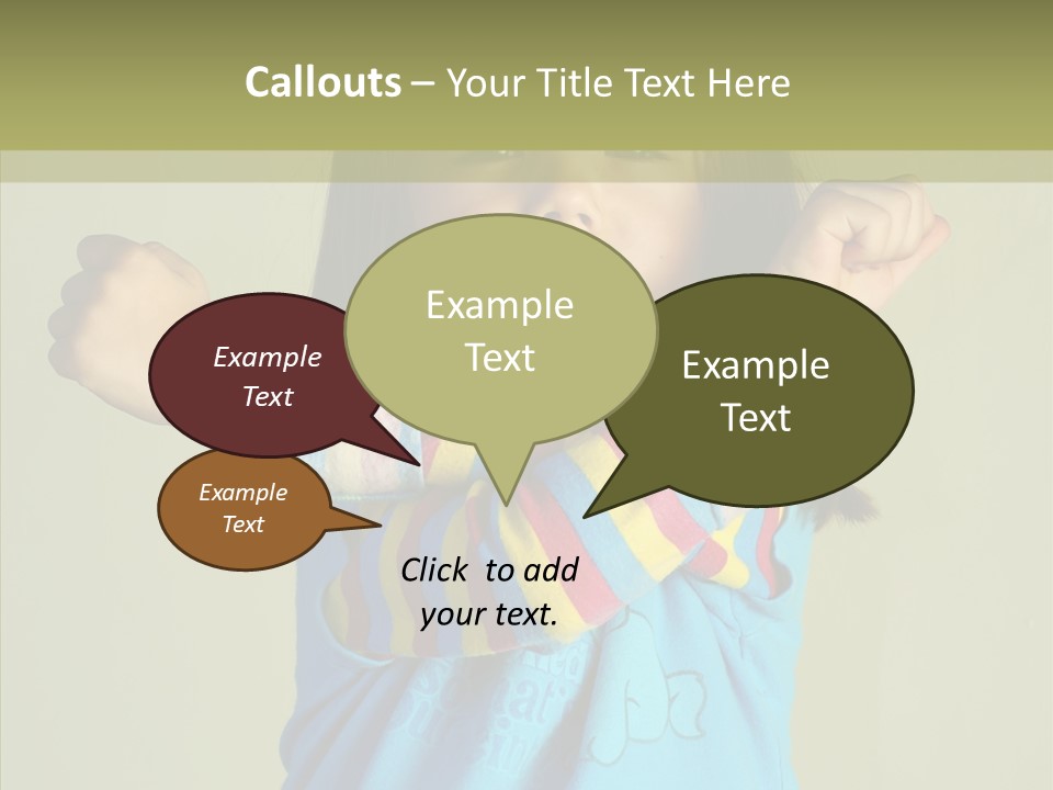 Young Finger White Background PowerPoint Template