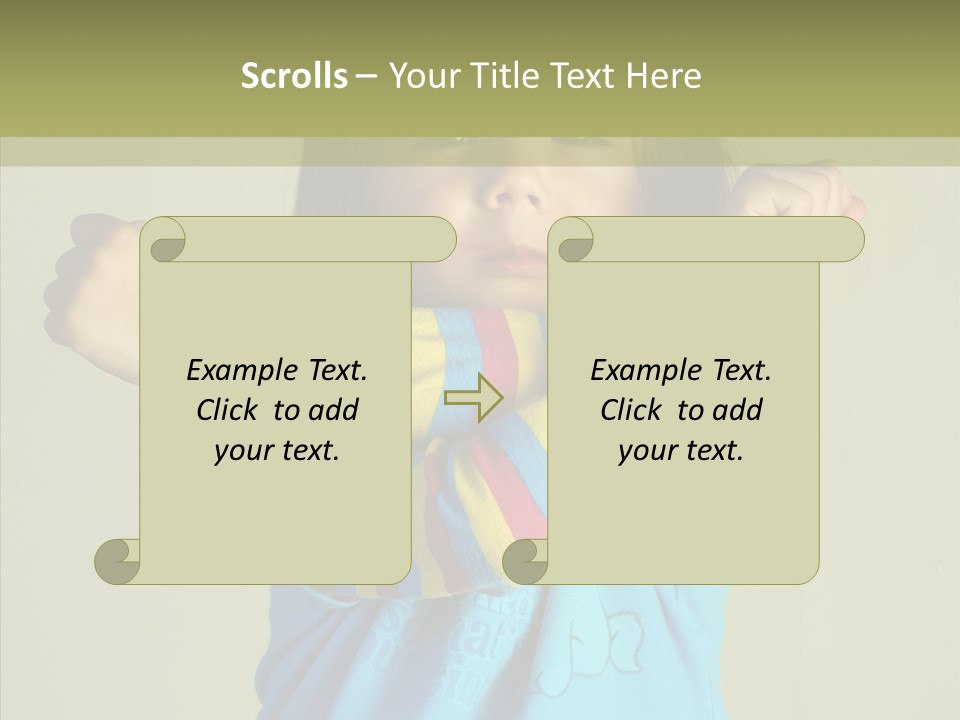 Young Finger White Background PowerPoint Template