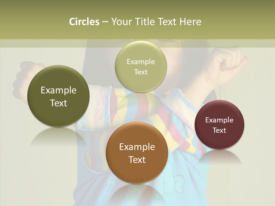 Young Finger White Background PowerPoint Template