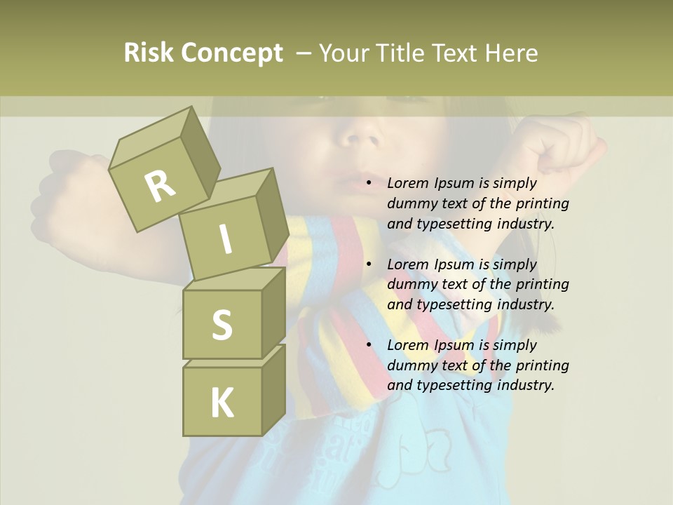 Young Finger White Background PowerPoint Template