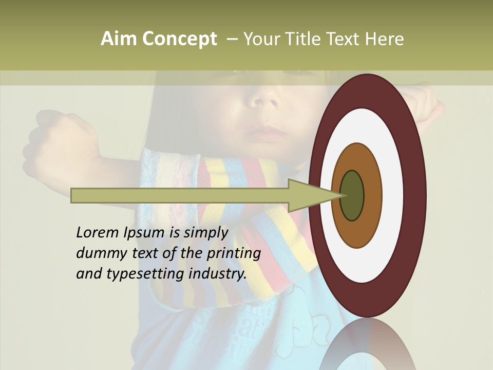 Young Finger White Background PowerPoint Template