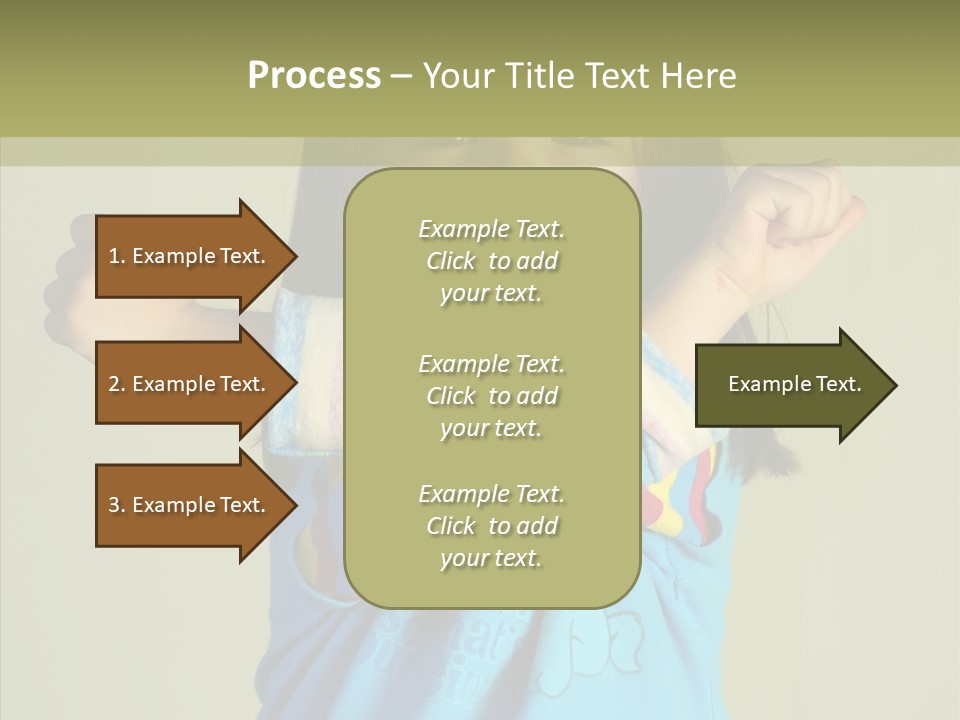 Young Finger White Background PowerPoint Template