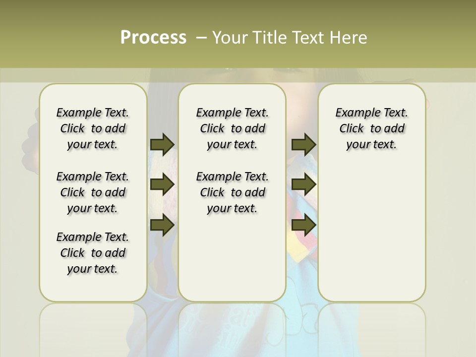 Young Finger White Background PowerPoint Template