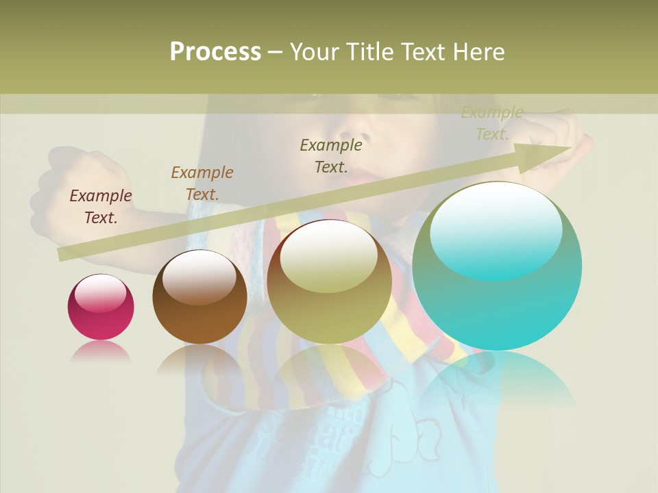 Young Finger White Background PowerPoint Template